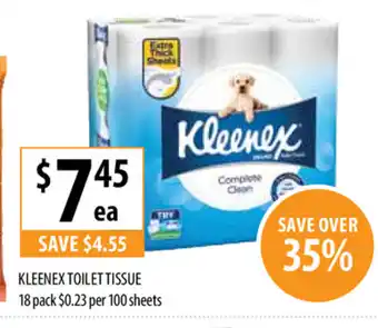 Supabarn Kleenex Toilet Tissue 18pack offer