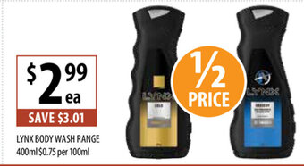 Lynx Body Wash Range 400ml