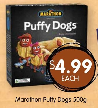 Spudshed Marathon Puffy Dogs 500g offer