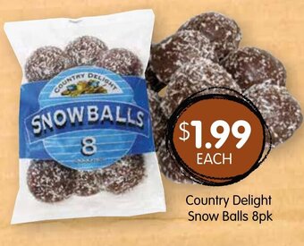Country Delight Snow Balls 8pk