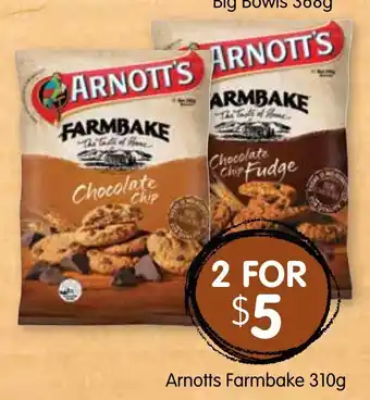 Spudshed Arnotts Farmbake 310g offer