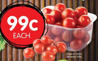 Spudshed Grape or Cherry Tomatoes 200g offer