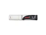 Officeworks Uni Liquid Chalk Marker Chisel Tip White offer