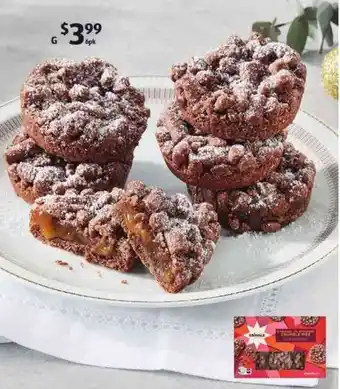 ALDI Caramel Flavoured Crumble Pies 6 Pk offer