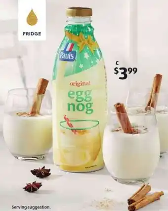 ALDI Egg Nog 1L offer