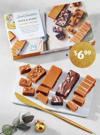 ALDI Slice & Share Luxury Fudge 240g offer