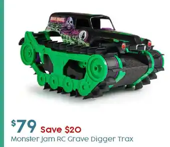 Target Monster Jam RC Grave Digger Trax offer