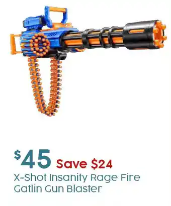 Target X-Shot Insanity Rage Fire Gatlin Gun Blaster offer