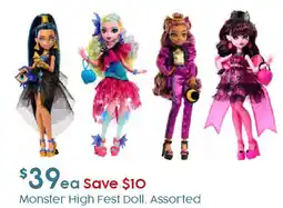 Target Monster High Fest Doll offer