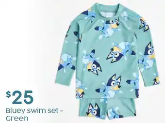 Target Bluey swim set - Green offer