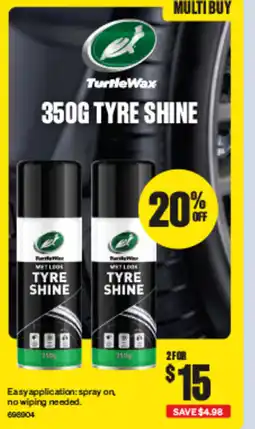 SuperCheap Auto 350g tyre shine offer