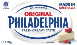 IGA Philadelphia Cream Cheese Block or Spreadable Tub 250g Selected Varieties offer