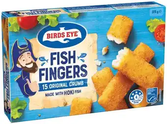 IGA Birds Eye Fish Fingers 375g or Fish Cake 300g offer