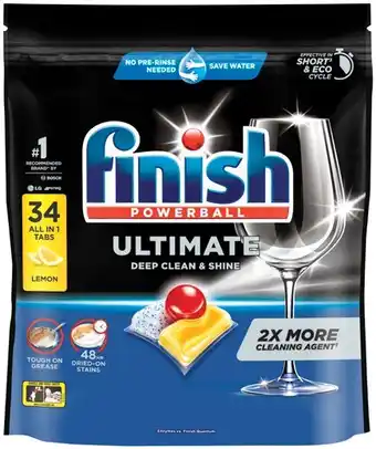 IGA Finish Ultimate Dishwashing Tablets Lemon 34 Pack offer