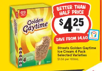 Street Golden Gaytime Ice Cream 4 pack 100ml