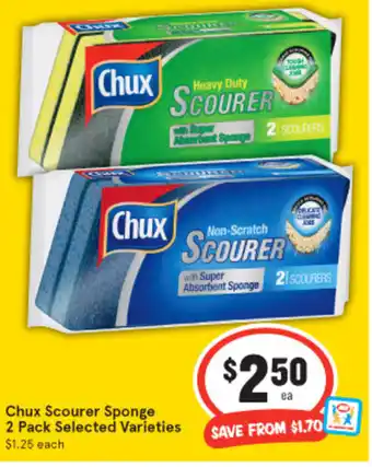IGA Chux Scourer Sponge 2 Pack offer