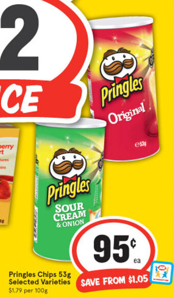 IGA Pringles Chips 53g offer