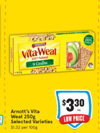 IGA Arnott's Vita Weat 250g offer