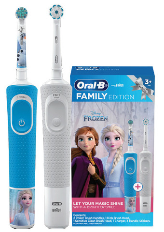 Shaver Shop Oral-b pro 100 family edition dual pack star wars or frozen offer