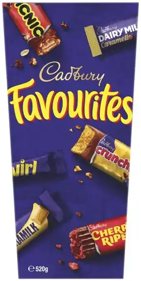 Coles Cadbury Favourites 520g offer