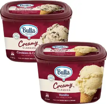 Coles Bulla Creamy Classic 2 Litre offer