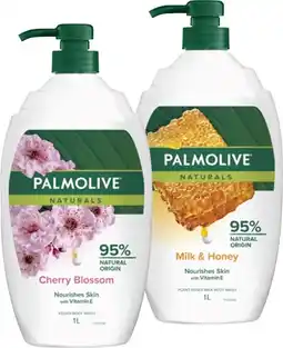 Coles Palmolive Naturals Body Wash 1 Litre offer