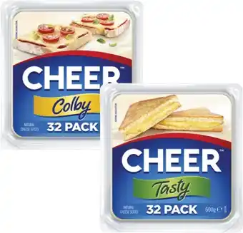 Coles Cheer Cheese Slices 500g offer