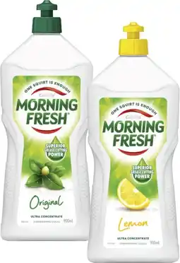 Coles Morning Fresh Dishwashing Liquid 900mL offer