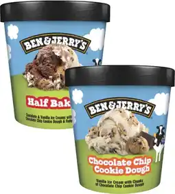 Coles Ben & Jerry's Tub 427mL-465mL offer