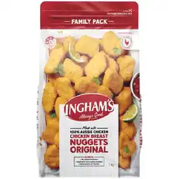 Woolworths Ingham’s Original Chicken Nuggets or Sweet Chilli Tenders 1 kg offer