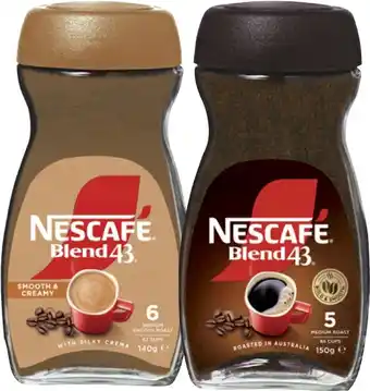 Coles Nescafé Blend 43 140g-150g offer