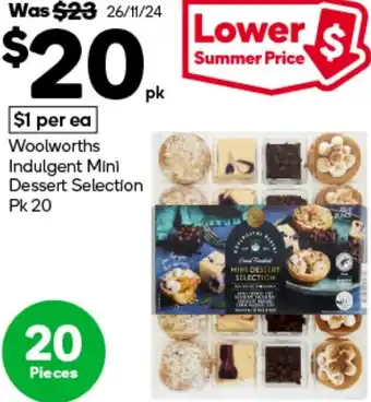 Woolworths Woolworths Indulgent Mini Dessert Selection offer