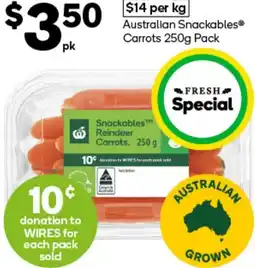 Woolworths Australian Snackables® Carrots offer