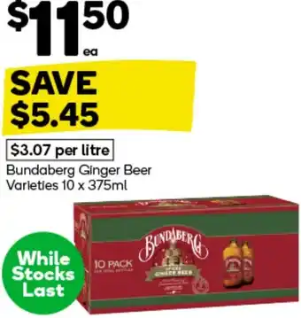 Woolworths Bundaberg Ginger Beer offer