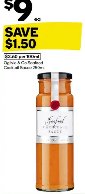 Woolworths Ogilvie & Co Seafood Cocktail Sauce offer