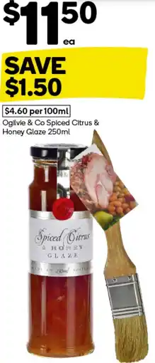 Woolworths Ogilvie & Co Spiced Citrus & Honey Glaze offer