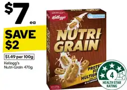 Woolworths Kellogg's Nutri-Grain offer