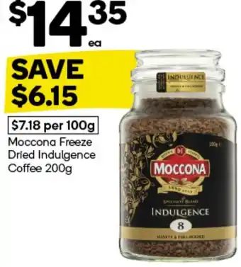 Woolworths Moccona Freeze Dried Indulgence Coffee offer