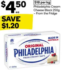 Woolworths Philadelphia Cream Cheese Block offer