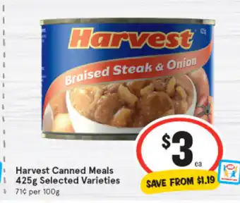 IGA Harvest Canned Meals 425g offer
