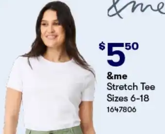 Woolworths &me Stretch Tee offer