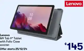 Woolworths Lenovo M9 Tab 9" Tablet offer