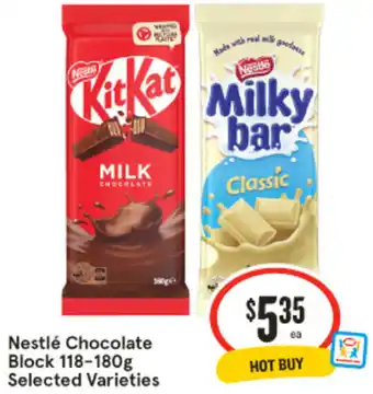 IGA Nestlé Chocolate Block offer