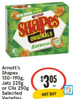 IGA 'Arnott's Shapes, Jatz or Clix 2 offer