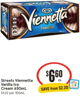 IGA Streets Viennetta Vanilla Ice Cream offer