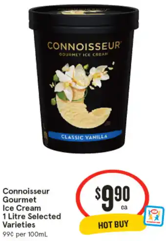 IGA Connoisseur Gourmet Ice Cream offer