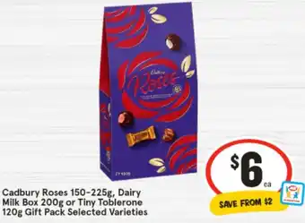 IGA Cadbury Roses, Dairy Milk Box or Tiny Toblerone offer