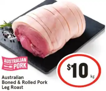 IGA Boned & Rolled Pork Leg Roast offer