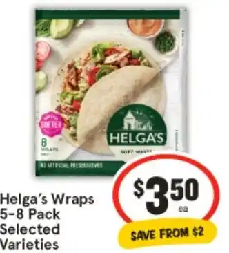 IGA Helga's Wraps offer