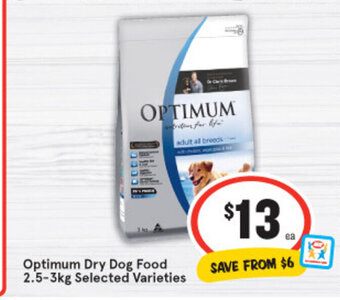 IGA Optimum Dry Dog Food 2.5-3kg offer